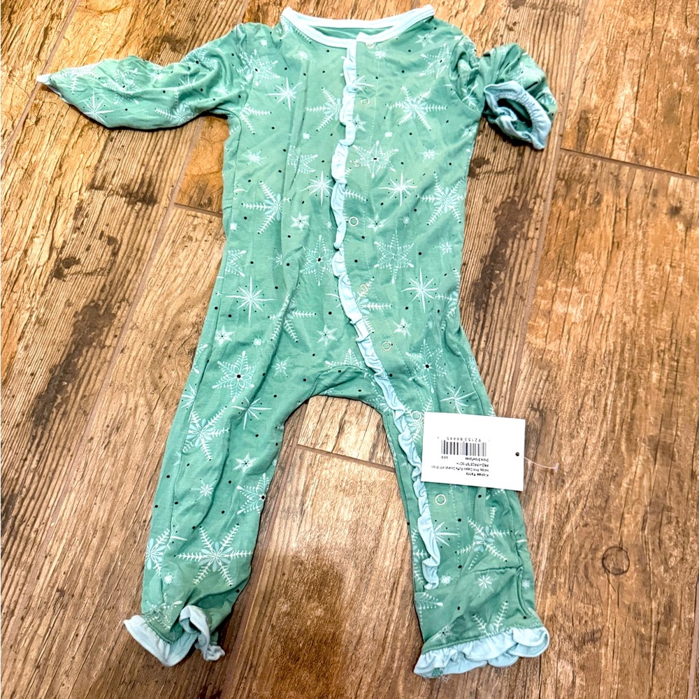 NWT KicKee Ruffle Coverall